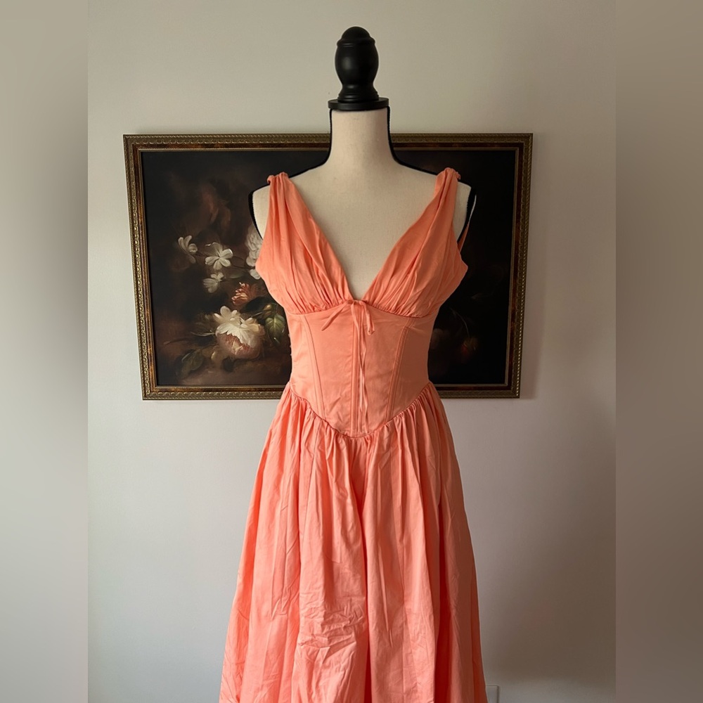 House of CB EMMELINA SORBET COTTON CORSET SUNDRESS